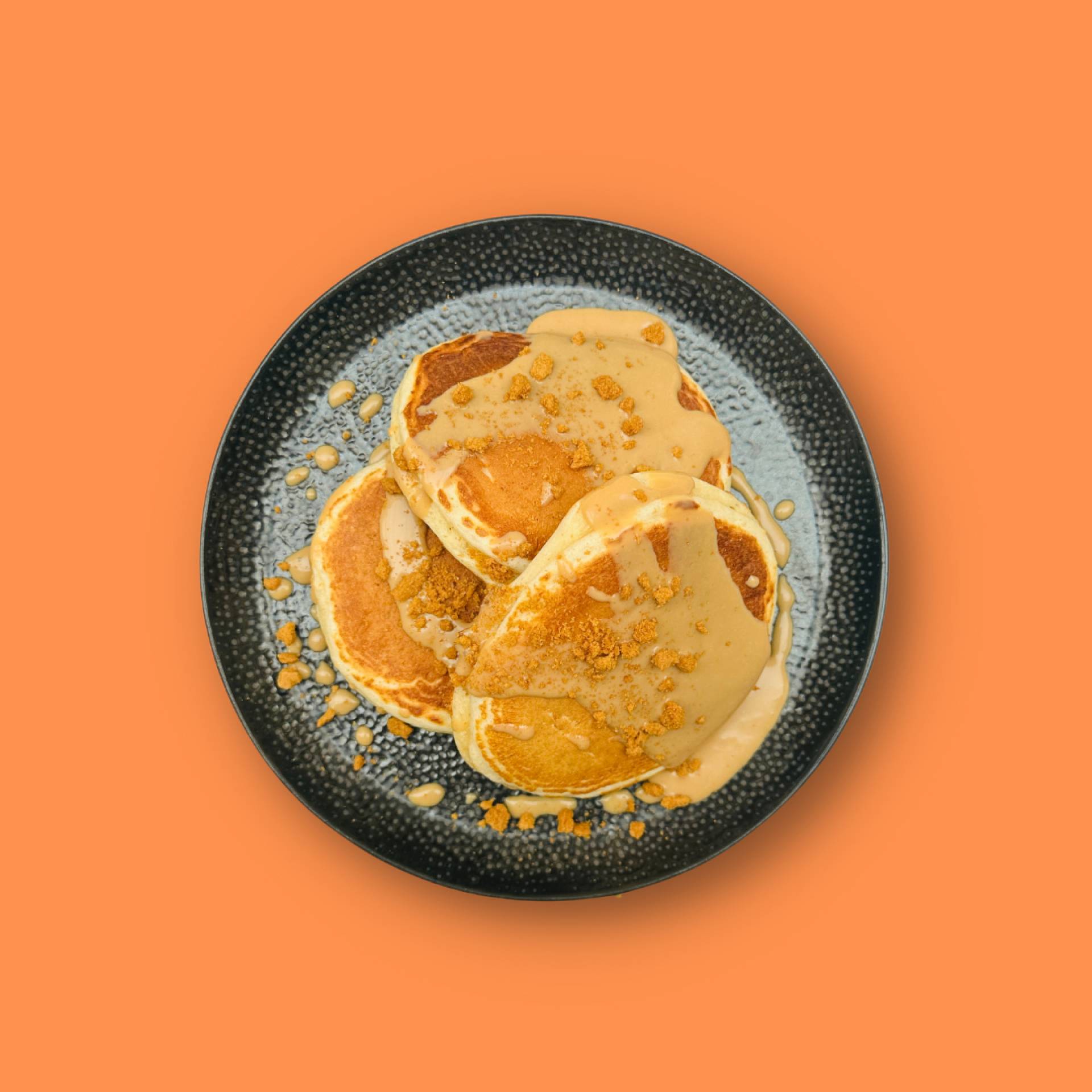 Biscoff Protein Pancakes