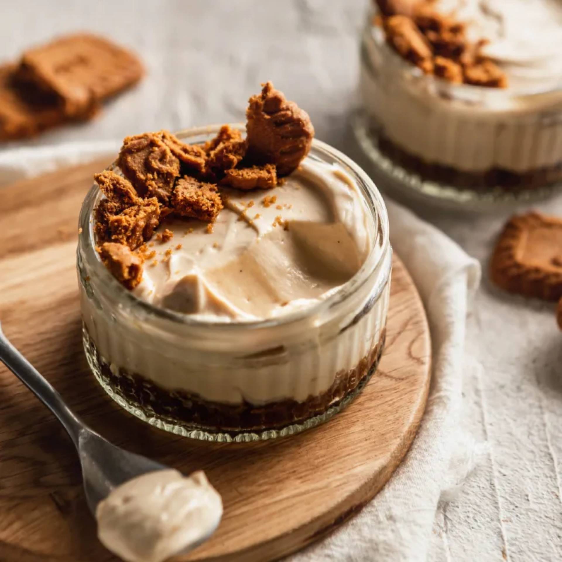 Biscoff Protein Cheesecake