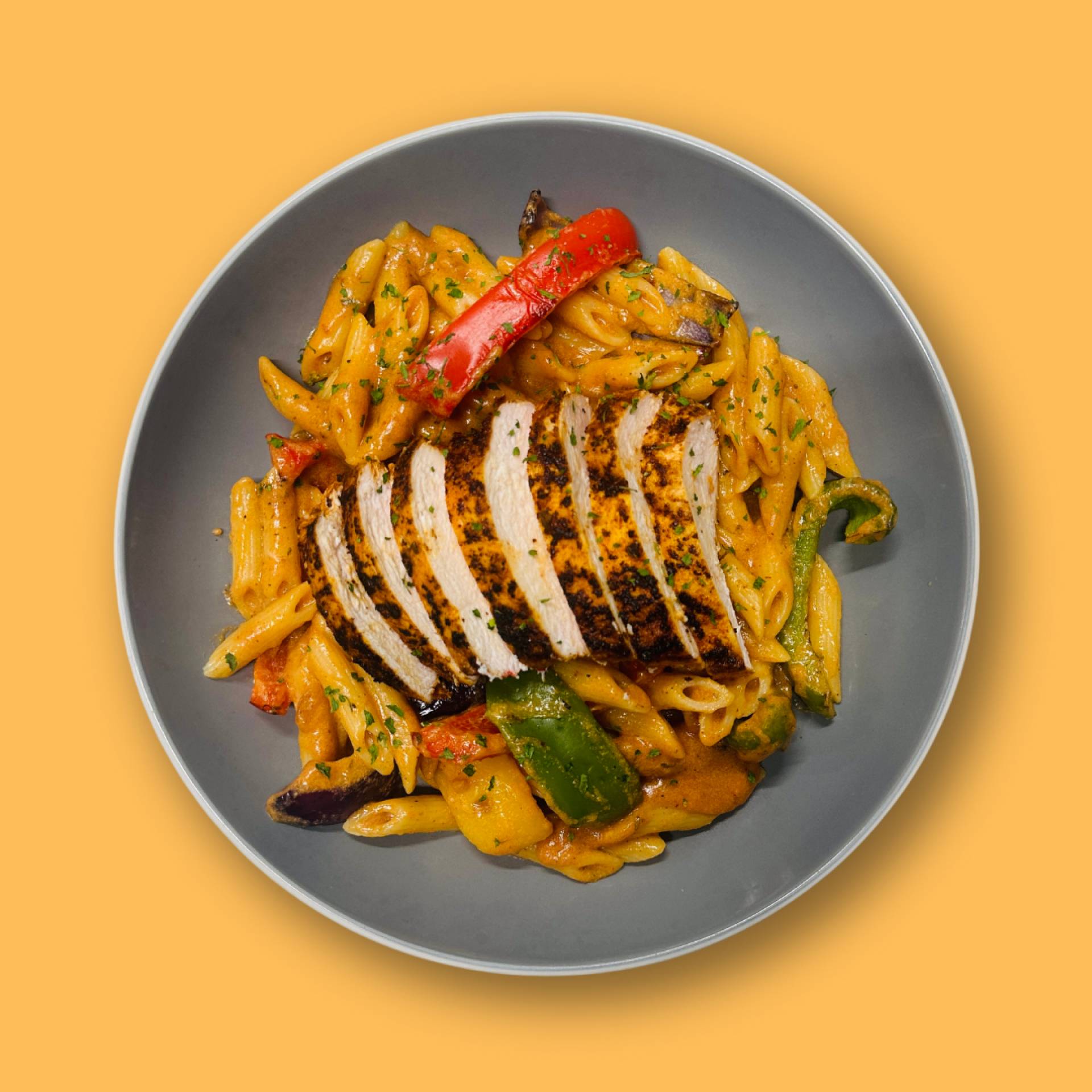 FAJITA CHICKEN PENNE PASTA